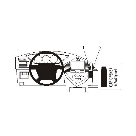 Brodit ProClip Angled  Mount - Kia Carens II 03-06