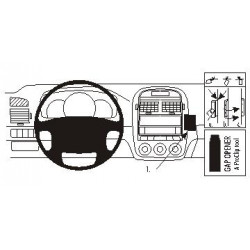 Brodit ProClip Angled Mount Kia Cerato 05-09 / Spectra 5 05-06