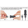 Brodit Aktiv Bilholder Apple iPad Air 2 (A1566, A1567)  m.fl.- Aktiv holder med cigg-kontakt (521684)