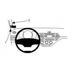 BRODIT ProClip Left Mount Kia Picanto 11-17