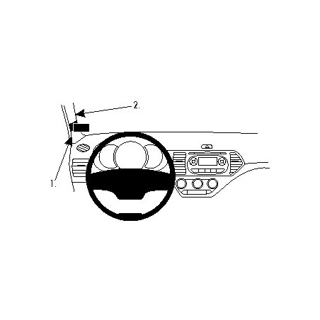 BRODIT ProClip Left Mount Kia Picanto 11-17