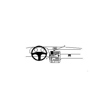 BRODIT ProClip Center Mount Kia Pride 96-97
