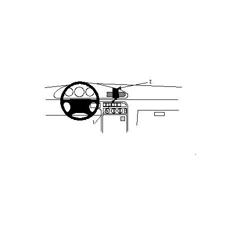 Brodit ProClip Center Mount Kia Sephia 95-97
