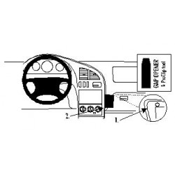 Brodit ProClip Angled Mount Kia Sephia 98-00/Shuma 98-00