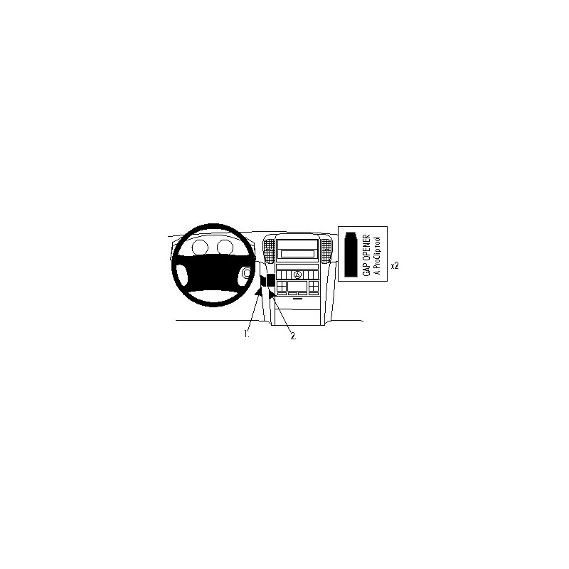 Brodit ProClip Center Mount Kia Sorento 02-07 Brodit ProClip Center Mount Kia Sorento 02-07