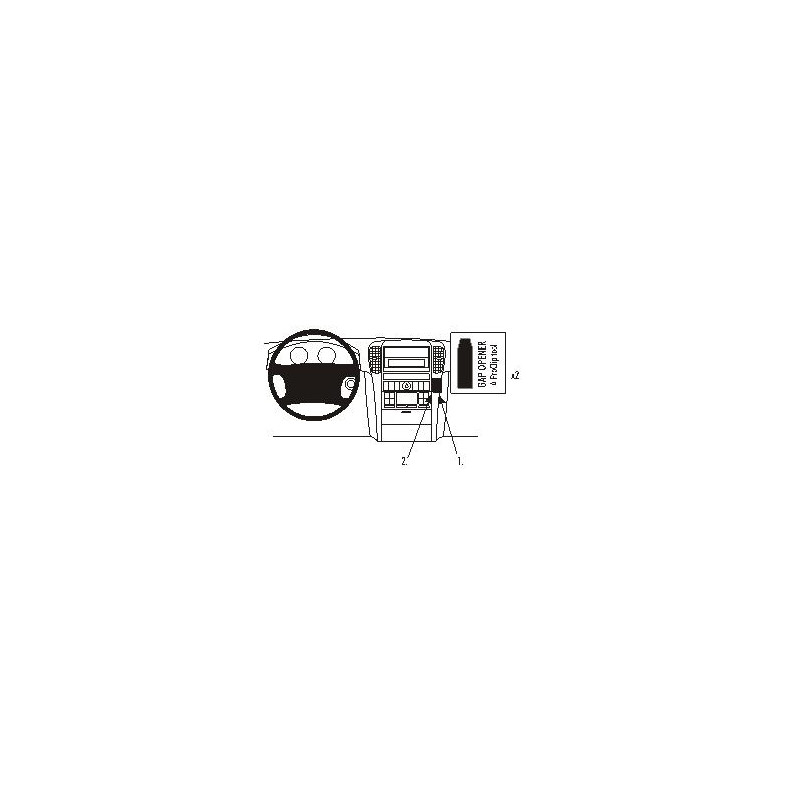 Brodit ProClip Angled Mount Kia Sorento 02-07 Brodit ProClip Angled Mount Kia Sorento 02-07