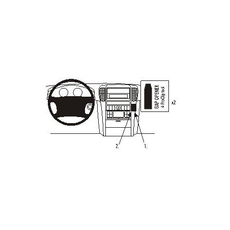 Brodit ProClip Angled Mount Kia Sorento 02-07