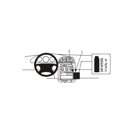 Brodit ProClip Angled Mount Kia Sportage 99-04