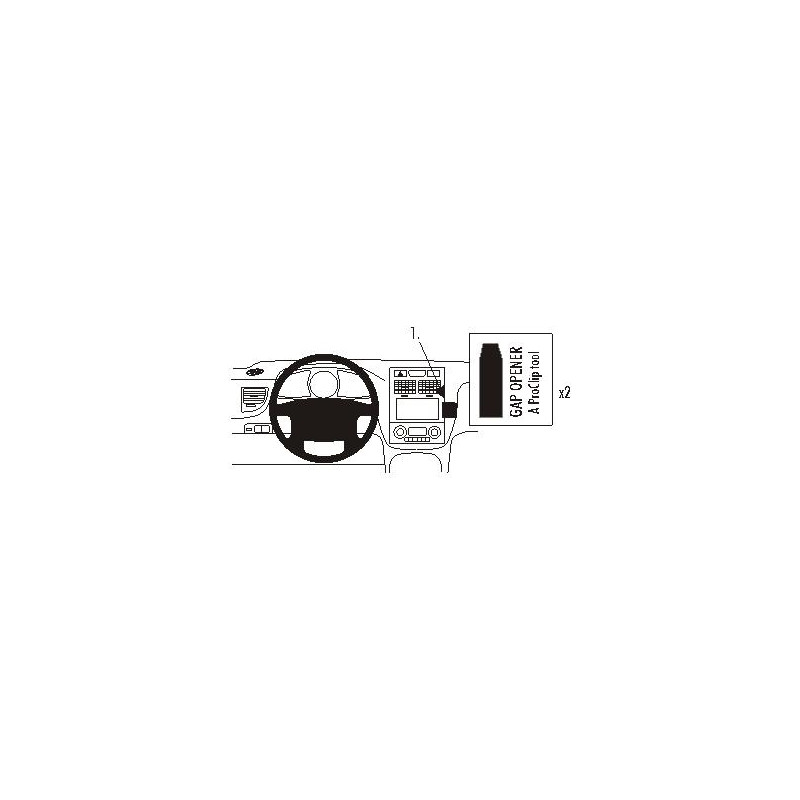 Brodit ProClip Angled Mount Kia Sportage 05-10 Brodit ProClip Angled Mount Kia Sportage 05-10