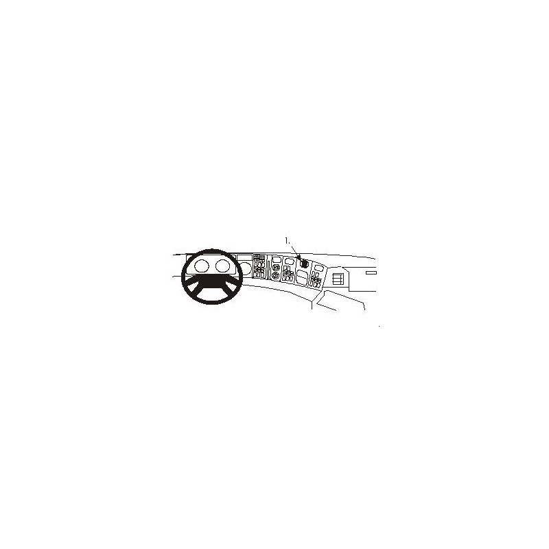 Brodit ProClip Angled Mount Scania 4-series 95-03