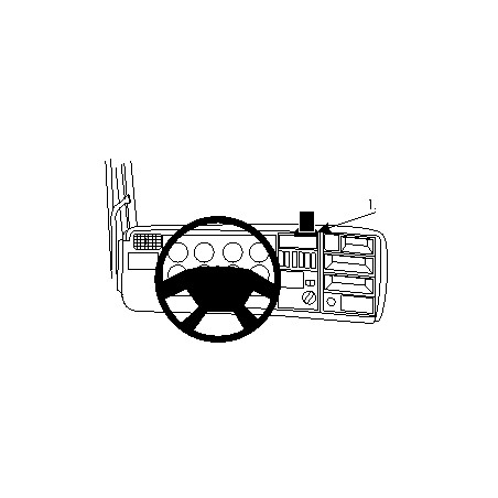 Brodit ProClip Center Mount, High Scania R-series 05-09