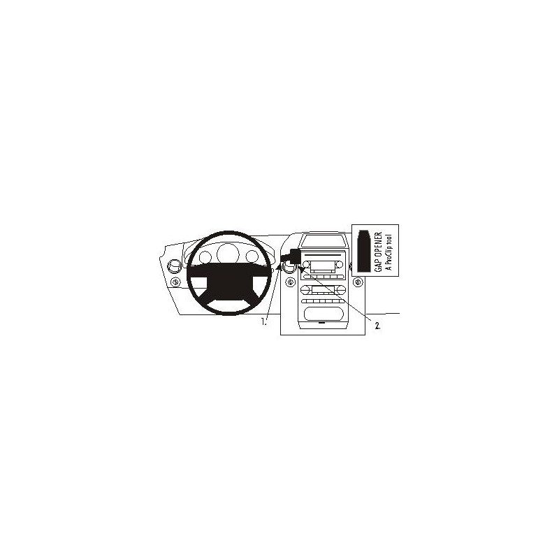 Brodit ProClip Center Mount Ford F-Series 150 04-08 Brodit ProClip Center Mount Ford F-Series 150 04-08