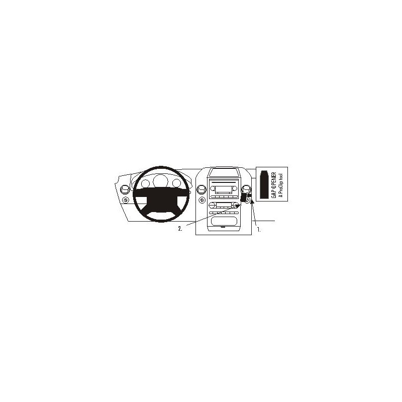 Brodit ProClip Angled Mount Ford F-Series 150 04-08 Brodit ProClip Angled Mount Ford F-Series 150 04-08