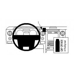 Brodit ProClip Center Mount F-Series 150 09-14 silver/wood trim