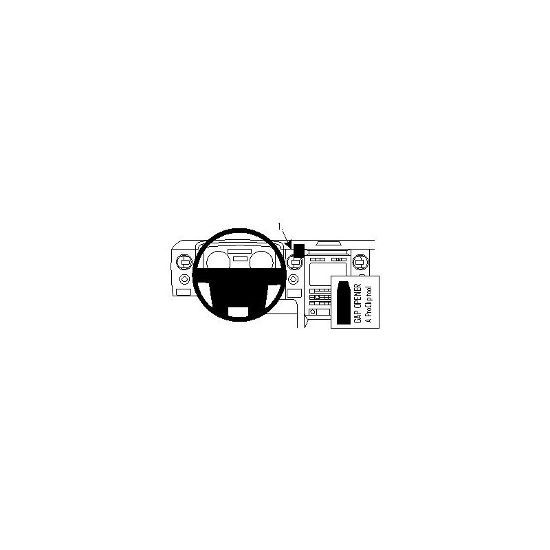 Brodit ProClip Center Mount F-Series 150 09-14 silver/wood trim Brodit ProClip Center Mount F-Series 150 09-14 silver/wood trim