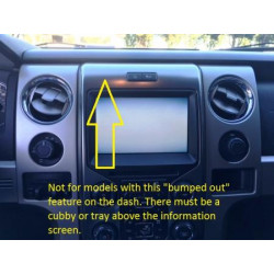 Brodit ProClip Center Mount F-Series 150 09-14 silver/wood trim