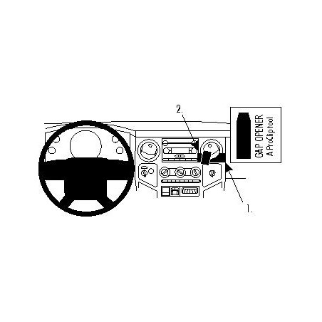 Brodit ProClip Angled Mount Ford F-Series Multi Models 08-10