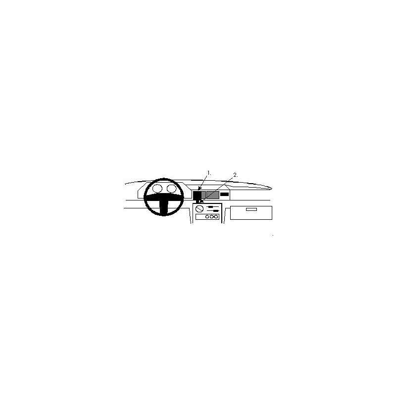 Brodit ProClip Center Mount Ford Fiesta 89-95 Brodit ProClip Center Mount Ford Fiesta 89-95