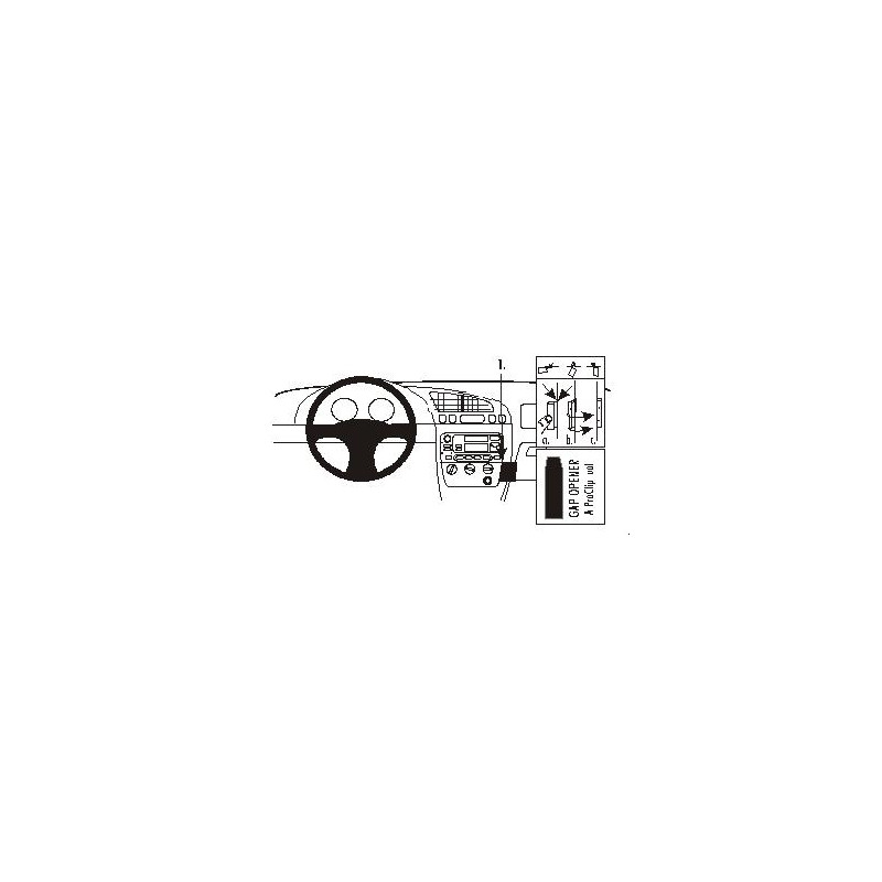 Brodit ProClip Angled Mount Ford Fiesta 96-02/Puma 02-09 Brodit ProClip Angled Mount Ford Fiesta 96-02/Puma 02-09