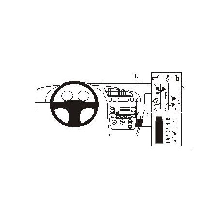 Brodit ProClip Angled Mount Ford Fiesta 96-02/Puma 02-09