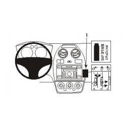Brodit ProClip Angled Mount Ford Fiesta 06-08