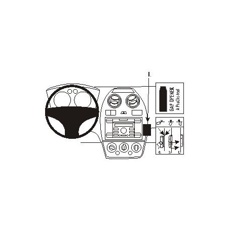 Brodit ProClip Angled Mount Ford Fiesta 06-08
