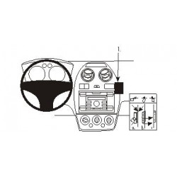 Brodit ProClip Angled Mount High Ford Fiesta 06-08