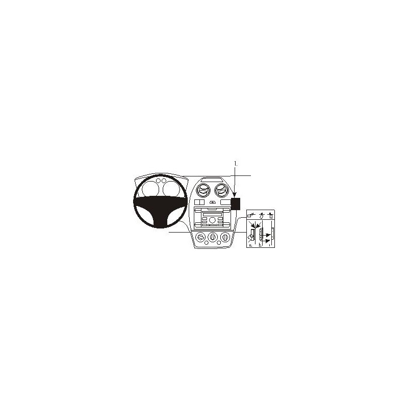 Brodit ProClip Angled Mount High Ford Fiesta 06-08 Brodit ProClip Angled Mount High Ford Fiesta 06-08