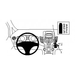 Brodit ProClip Angled Mount Ford Fiesta 09-17