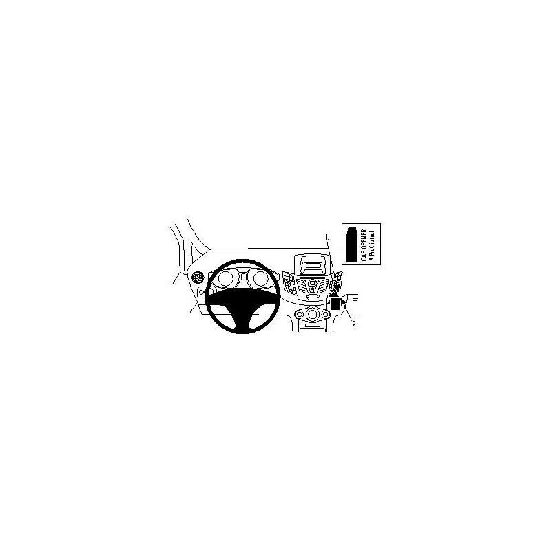 Brodit ProClip Angled Mount Ford Fiesta 09-17 Brodit ProClip Angled Mount Ford Fiesta 09-17