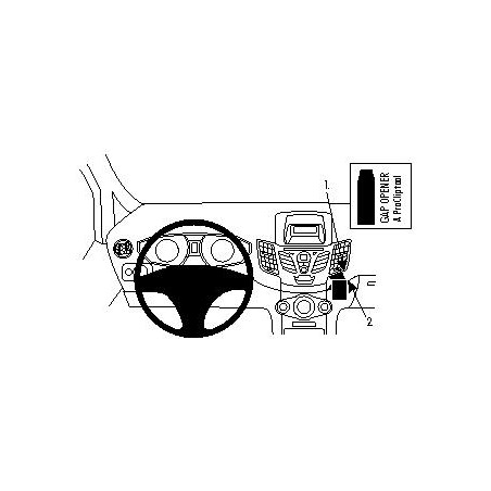 Brodit ProClip Angled Mount Ford Fiesta 09-17
