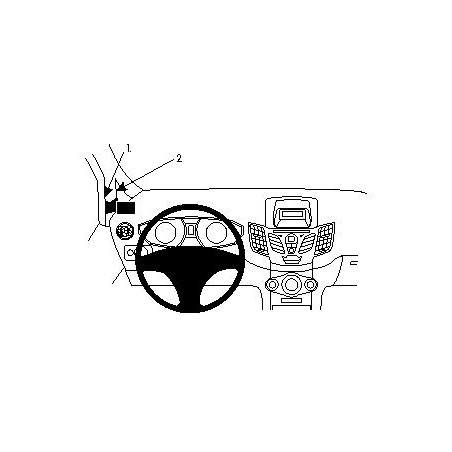 Brodit ProClip Left Mount Ford Fiesta 09-17