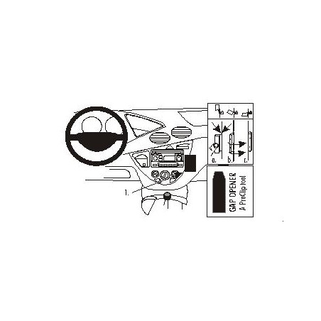 Brodit ProClip Angled Mount Ford Focus 99-04