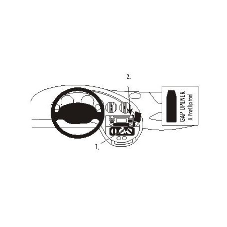 Brodit ProClip Angled Mount Ford Ka 97-08