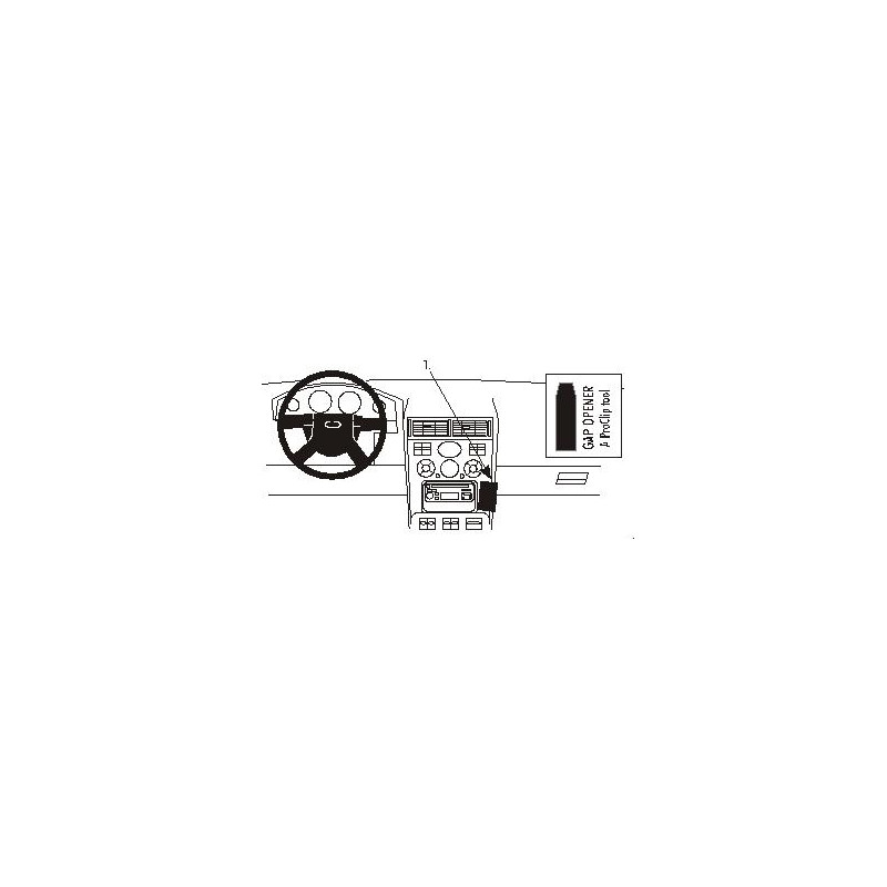 Brodit ProClip Angled Mount Low Ford Mondeo 01-03 Brodit ProClip Angled Mount Low Ford Mondeo 01-03