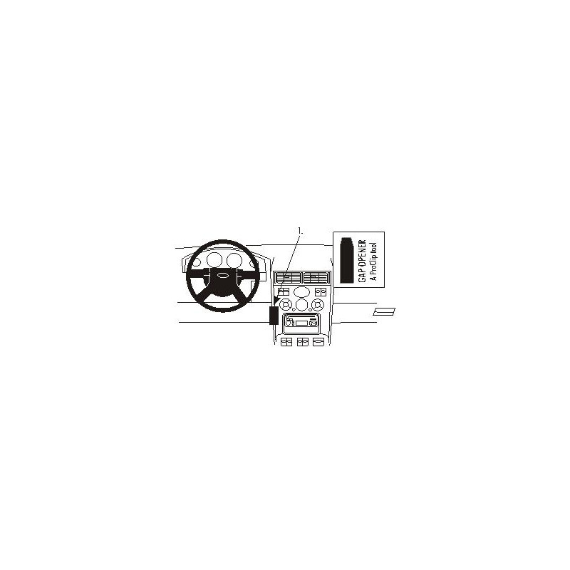 Brodit ProClip Center Mount Low Ford Mondeo 01-03 Brodit ProClip Center Mount Low Ford Mondeo 01-03