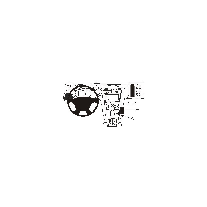 BRODIT ProClip Angled Mount Ford Mondeo 15-18 BRODIT ProClip Angled Mount Ford Mondeo 15-18