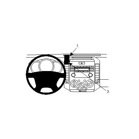 BRODIT ProClip Center mount Ford Ranger/Mazda BT 50 07-12