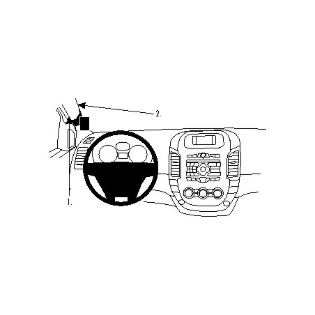 BRODIT ProClip Left mount Ford Ranger 12-15