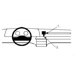 Brodit ProClip Angled Mount high Ford Scorpio 86-91