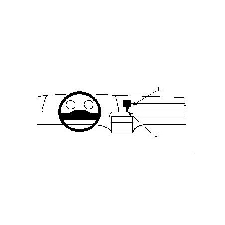 Brodit ProClip Angled Mount high Ford Scorpio 86-91