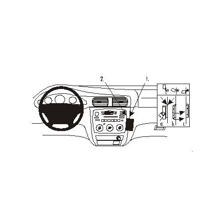 Brodit ProClip Angled Mount Ford Taurus 00-07