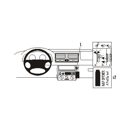 Brodit ProClip Angled Mount VW Multi Model 99-05