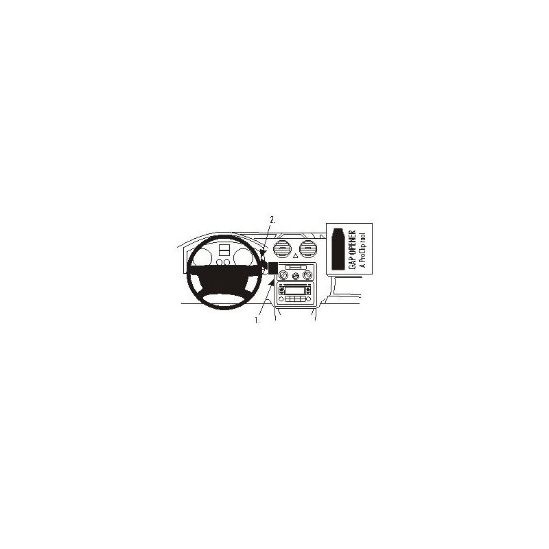 Brodit ProClip Center Mount VW Caddy 04-15 Brodit ProClip Center Mount VW Caddy 04-15