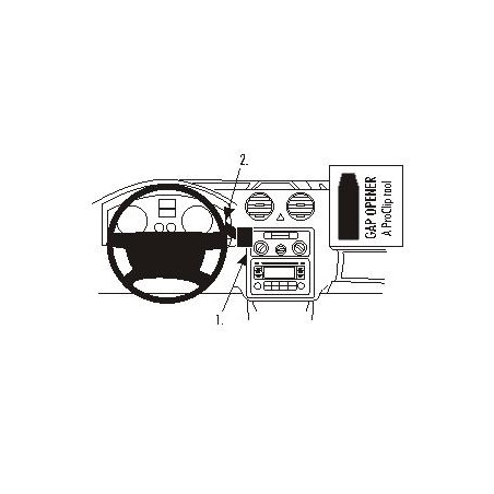 Brodit ProClip Center Mount VW Caddy 04-15