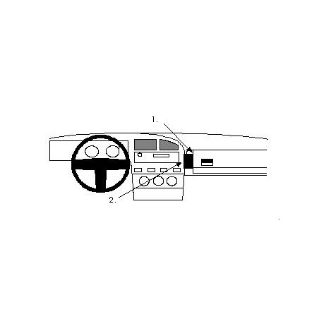 Brodit ProClip Angled Mount VW Corrado/Passat 88-93