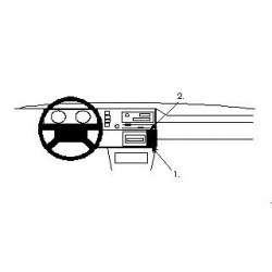 Brodit ProClip Angled Mount VW Golf Cabriolet/Golf I 79-93