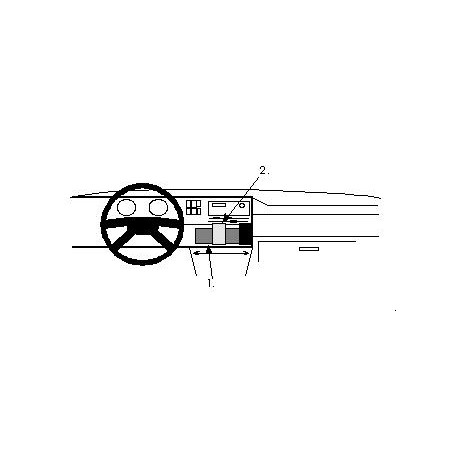 Brodit ProClip Center Mount VW Golf II / Jetta 84-91