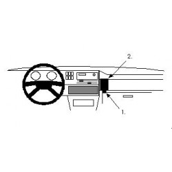 Brodit ProClip Angled Mount VW Golf II / Jetta 84-91
