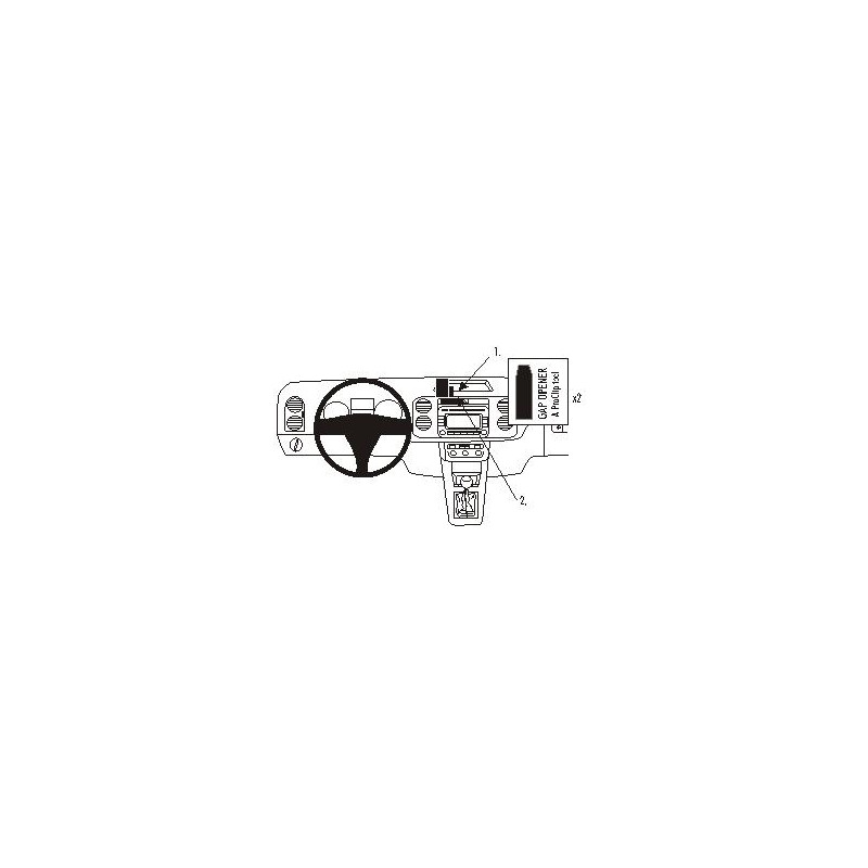 Brodit ProClip Center Mount High VW Golf Plus 05-14 Brodit ProClip Center Mount High VW Golf Plus 05-14